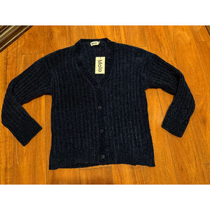 Women's Molo Ink Blue Cardigan, Size L
